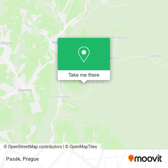 Карта Pasák