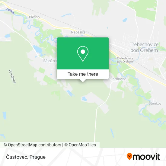 Карта Častovec