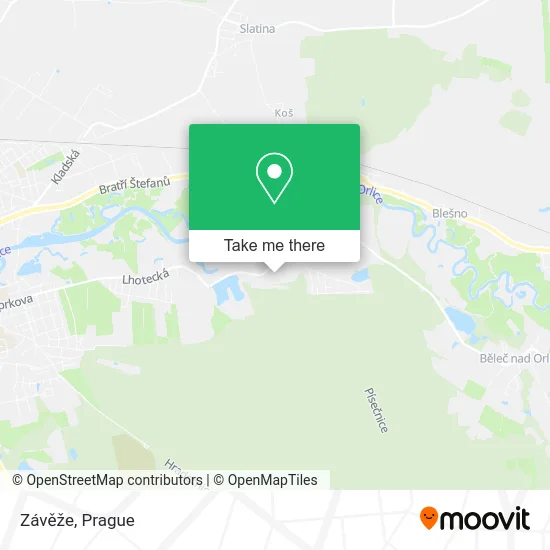 Карта Závěže