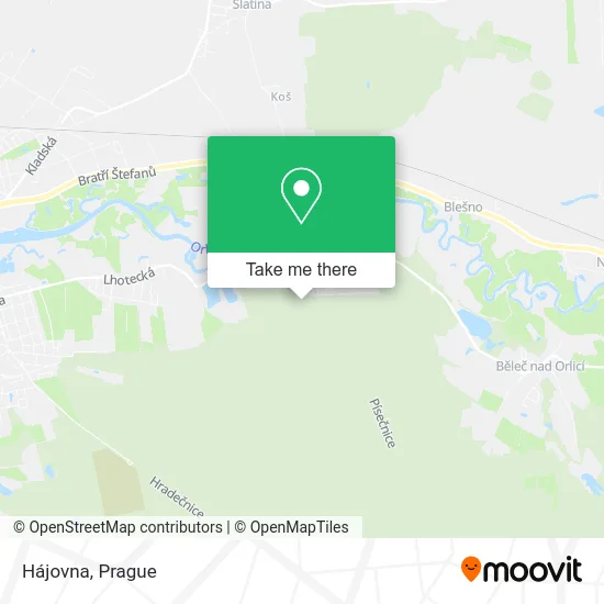 Карта Hájovna