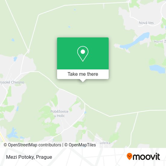 Карта Mezi Potoky