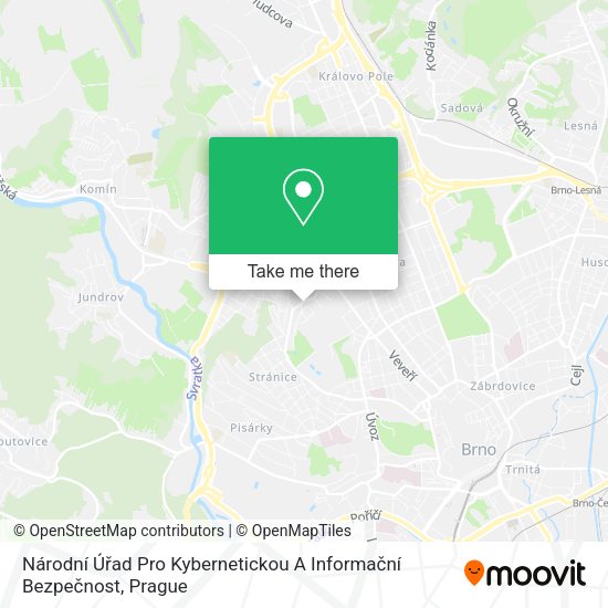 Národní Úřad Pro Kybernetickou A Informační Bezpečnost map