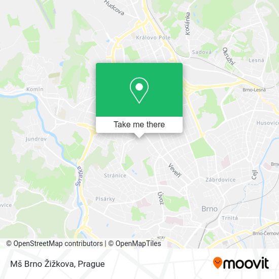 Mš Brno Žižkova map