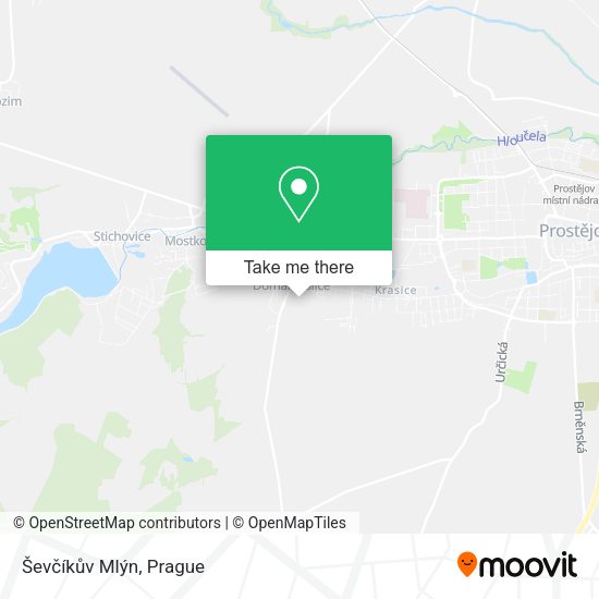 Ševčíkův Mlýn map