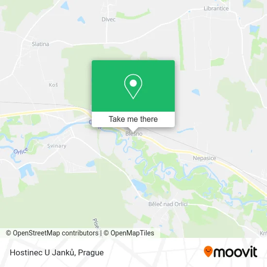 Карта Hostinec U Janků