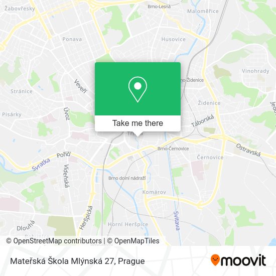 Mateřská Škola Mlýnská 27 map