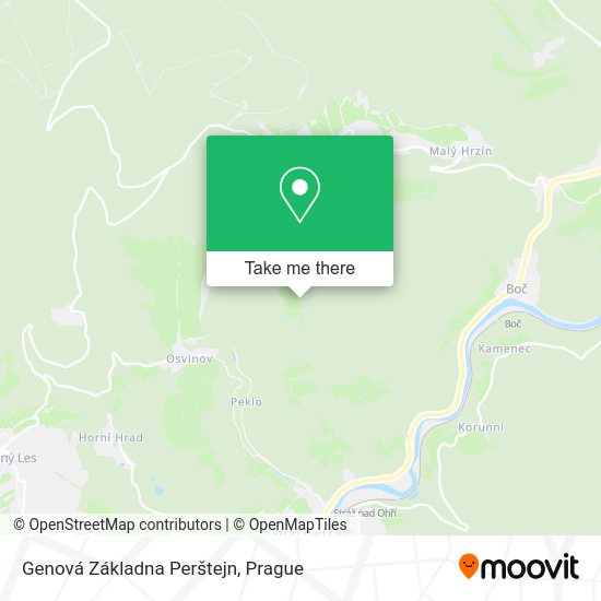 Genová Základna Perštejn map