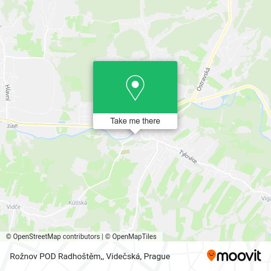 Rožnov POD Radhoštěm,, Videčská map