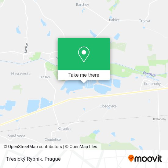 Třesický Rybník map