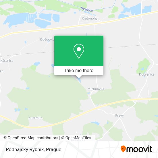 Podhájský Rybník map