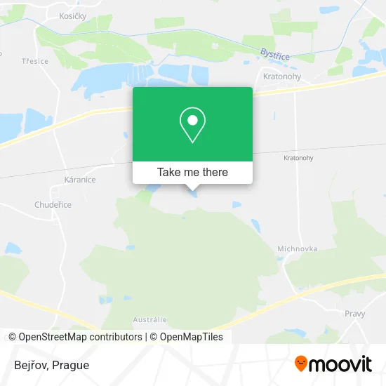 Карта Bejřov