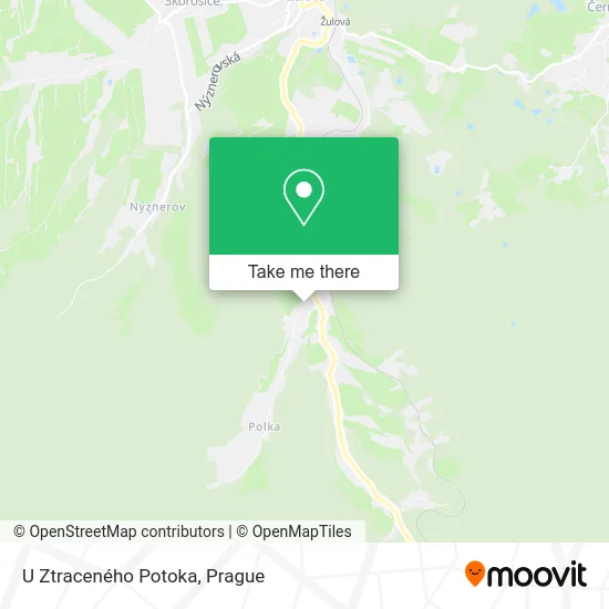Карта U Ztraceného Potoka