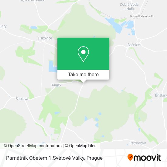 Památník Obětem 1.Světové Války map