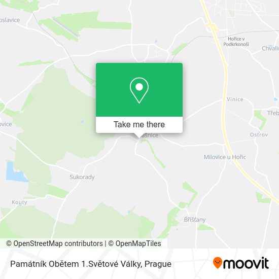 Památník Obětem 1.Světové Války map