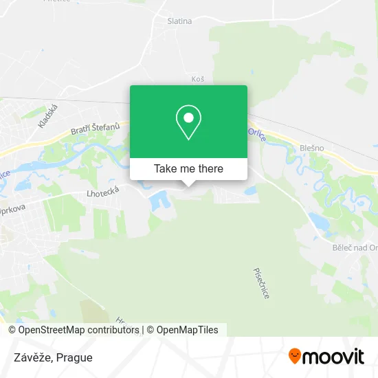 Карта Závěže