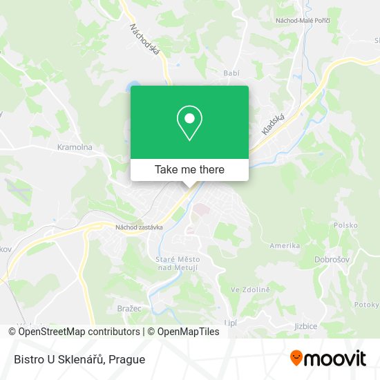 Bistro U Sklenářů map
