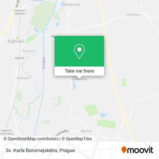 Sv. Karla Boromejského map