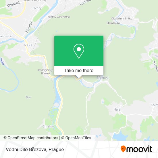 Vodní Dílo Březová map