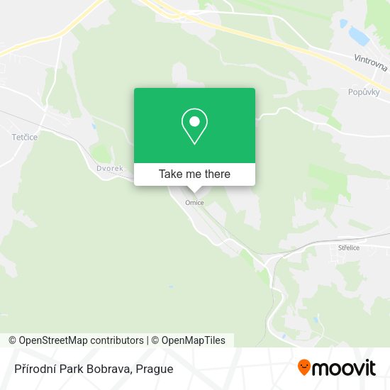 Přírodní Park Bobrava map