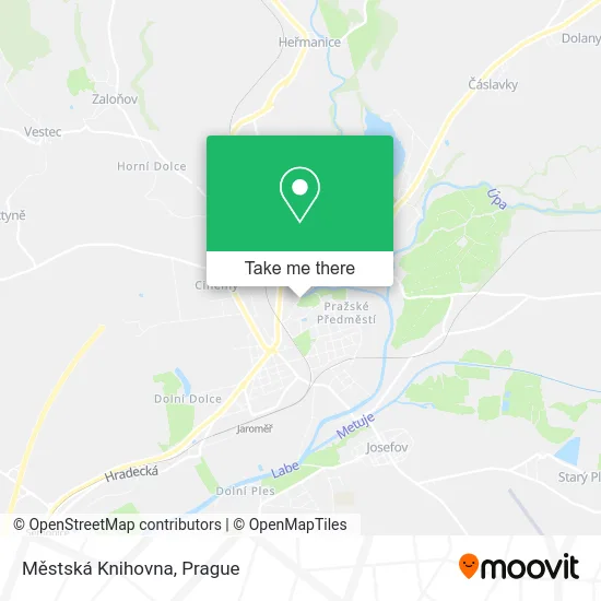 Карта Městská Knihovna