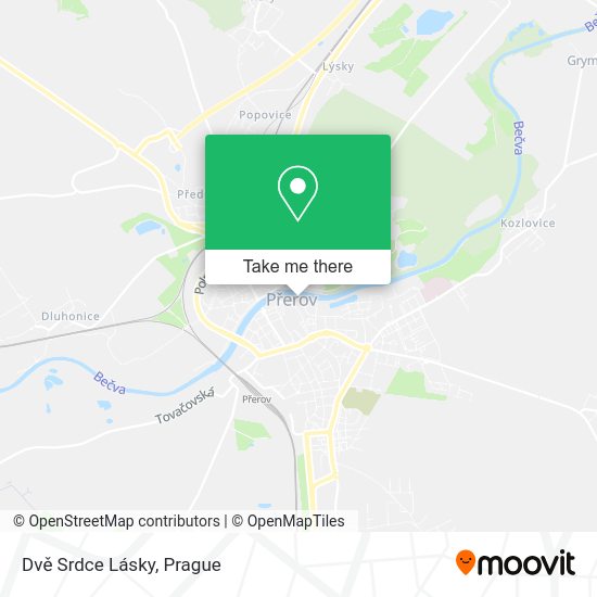 Dvě Srdce Lásky map