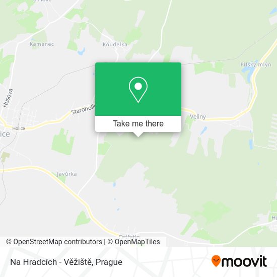 Na Hradcích - Věžiště map