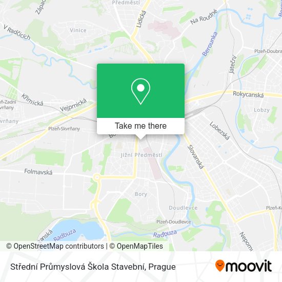 Střední Průmyslová Škola Stavební map