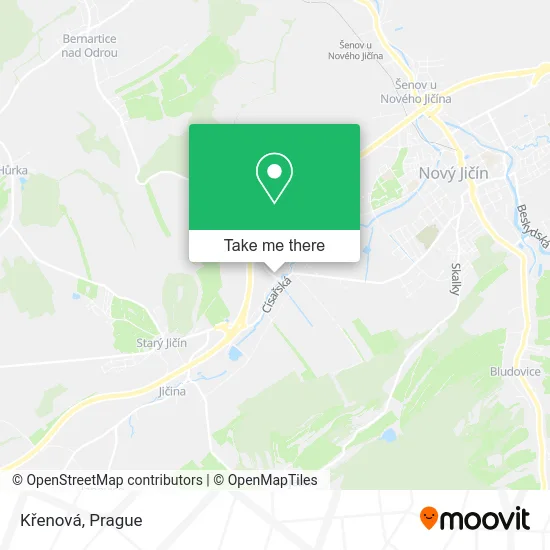 Křenová map