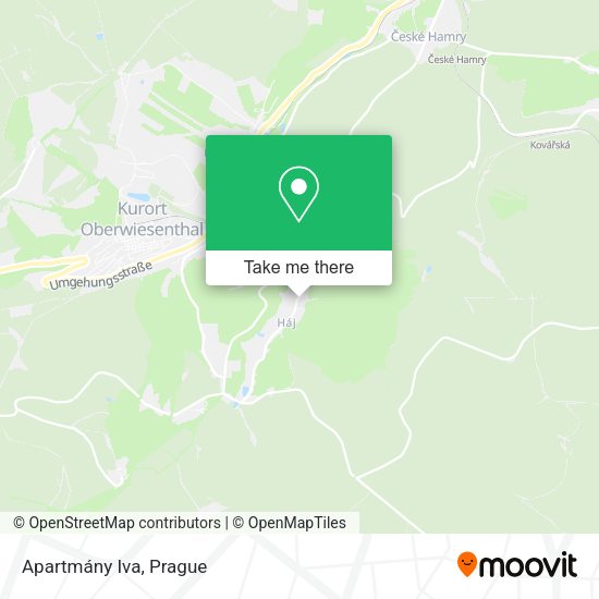 Карта Apartmány Iva