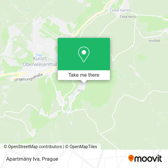 Карта Apartmány Iva