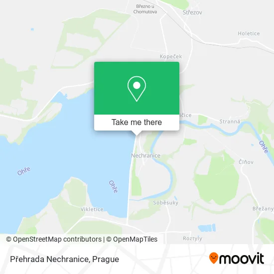 Карта Přehrada Nechranice
