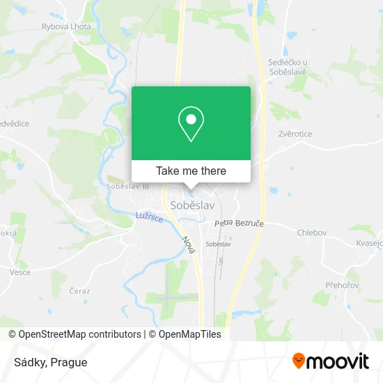 Карта Sádky