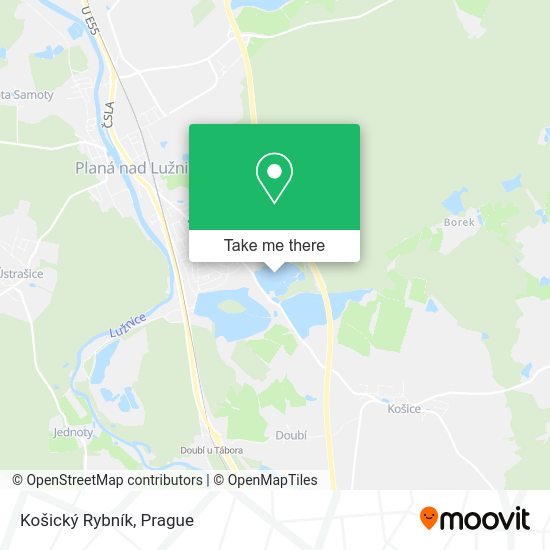 Košický Rybník map