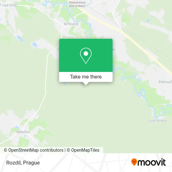 Карта Rozdíl