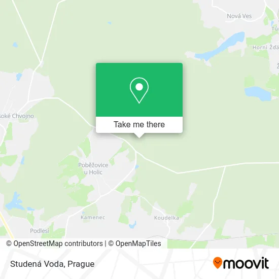Карта Studená Voda