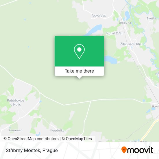 Stříbrný Mostek map