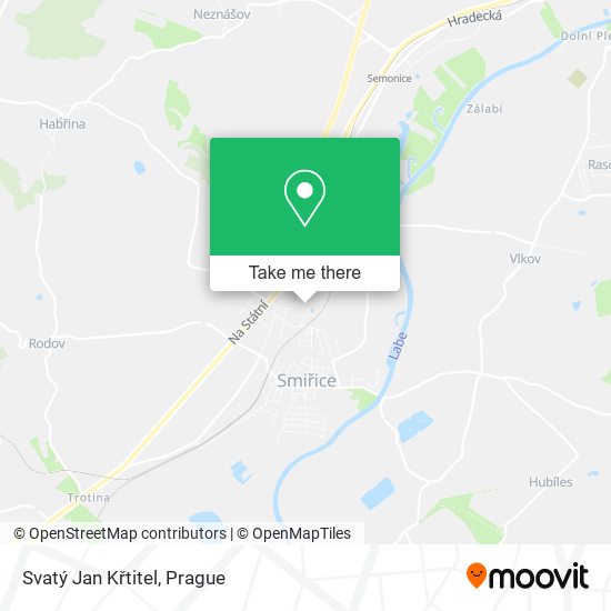 Svatý Jan Křtitel map