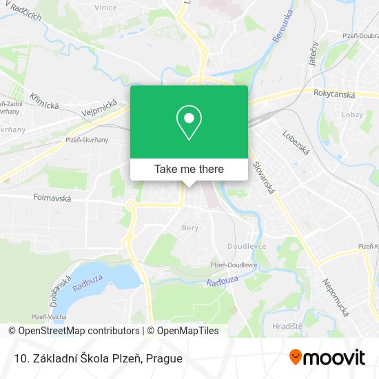 10. Základní Škola Plzeň map