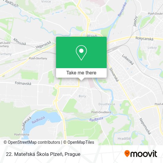 22. Mateřská Škola Plzeň map
