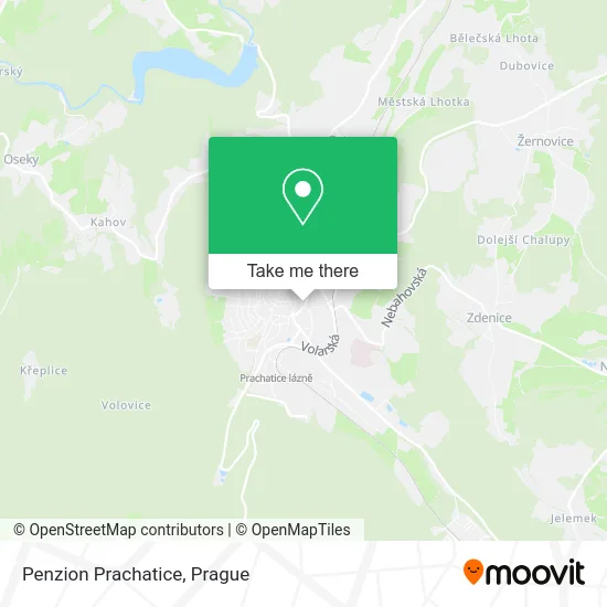 Карта Penzion Prachatice
