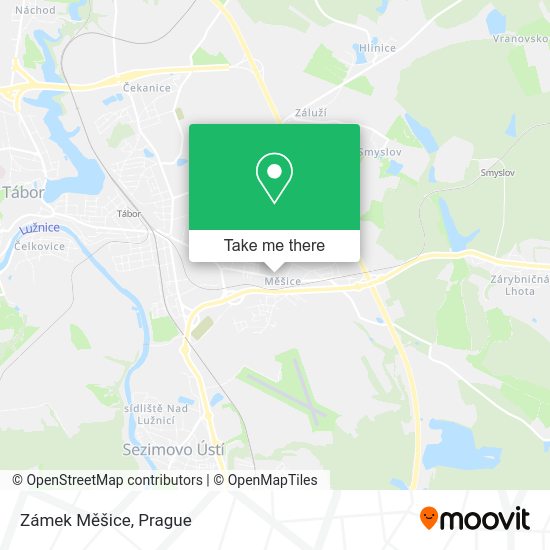 Zámek Měšice map