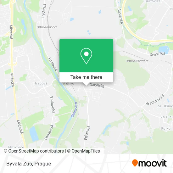 Карта Bývalá Zuš