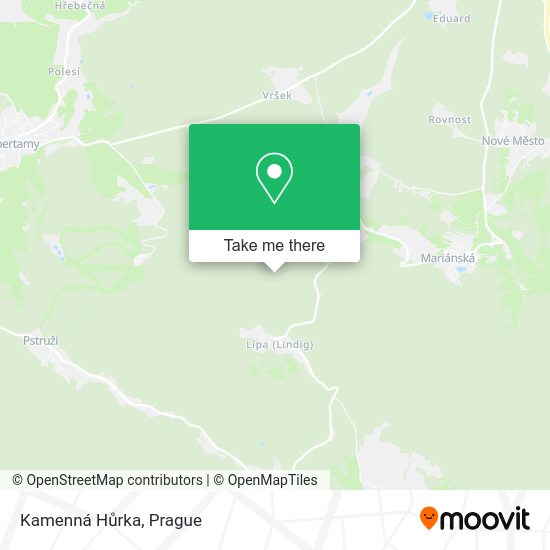 Kamenná Hůrka map