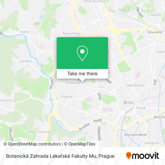 Botanická Zahrada Lékařské Fakulty Mu map
