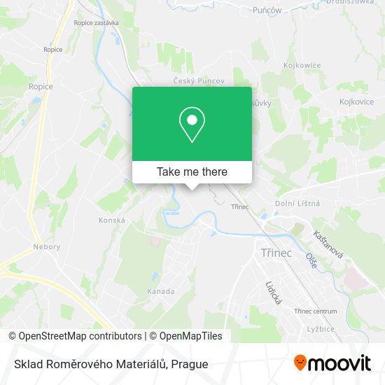 Sklad Roměrového Materiálů map
