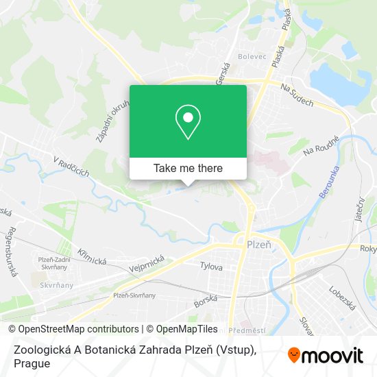 Zoologická A Botanická Zahrada Plzeň (Vstup) map