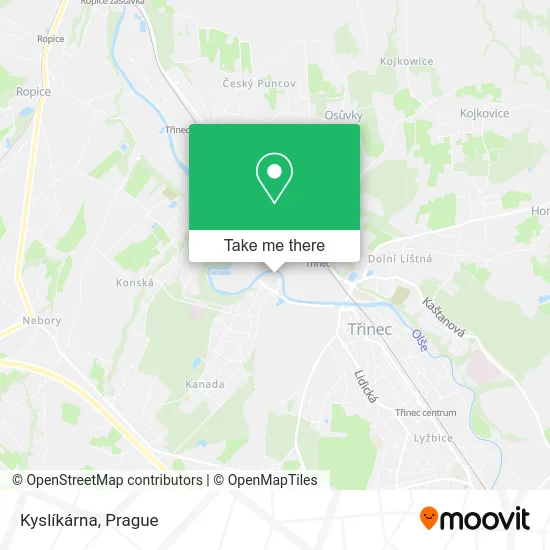 Карта Kyslíkárna