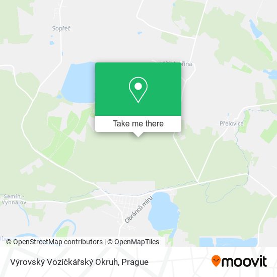 Výrovský Vozíčkářský Okruh map