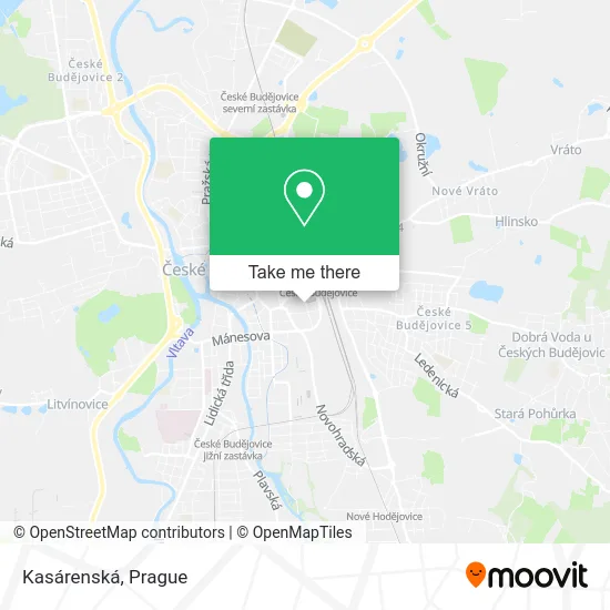 Карта Kasárenská