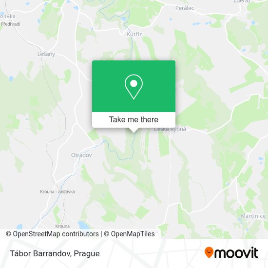 Карта Tábor Barrandov